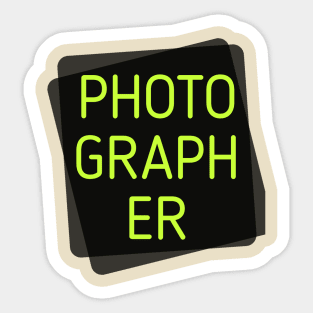 Photographer Sticker